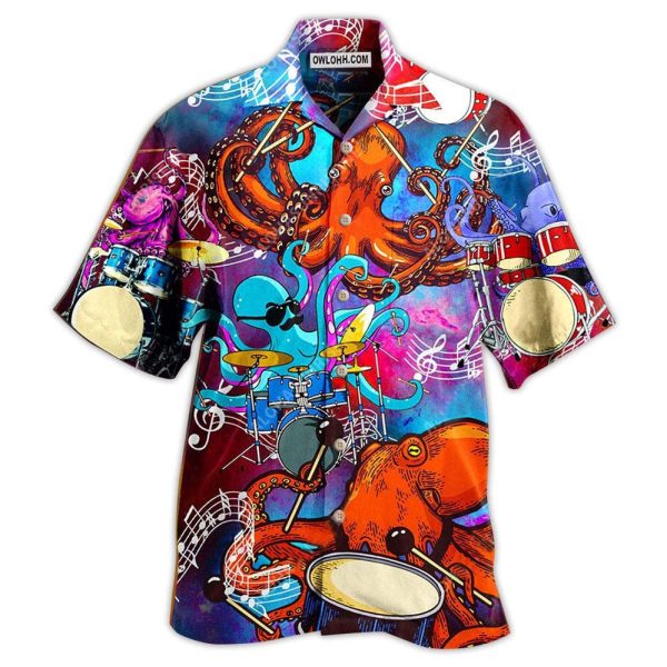 Drum Octopus Dance To The Beat Of Your Own - Hawaiian Shirt Jezsport.com