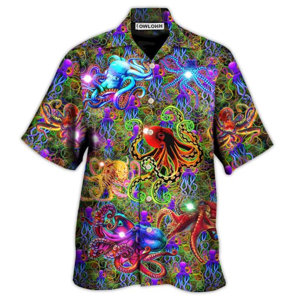 Octopus Life Is Better With An Octopus Fullcolor Nice Style - Hawaiian Shirt Jezsport.com