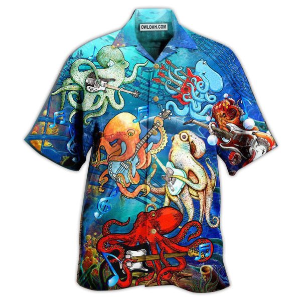 Octopus Rocktopus Happy - Hawaiian Shirt Jezsport.com