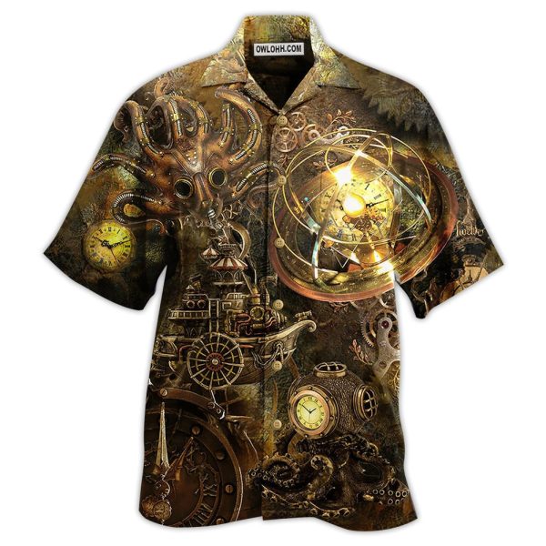 Octopus Steampunk Revolution - Hawaiian Shirt Jezsport.com