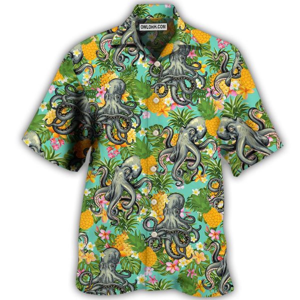 Octopus Tropical Peace Life Style - Hawaiian Shirt Jezsport.com