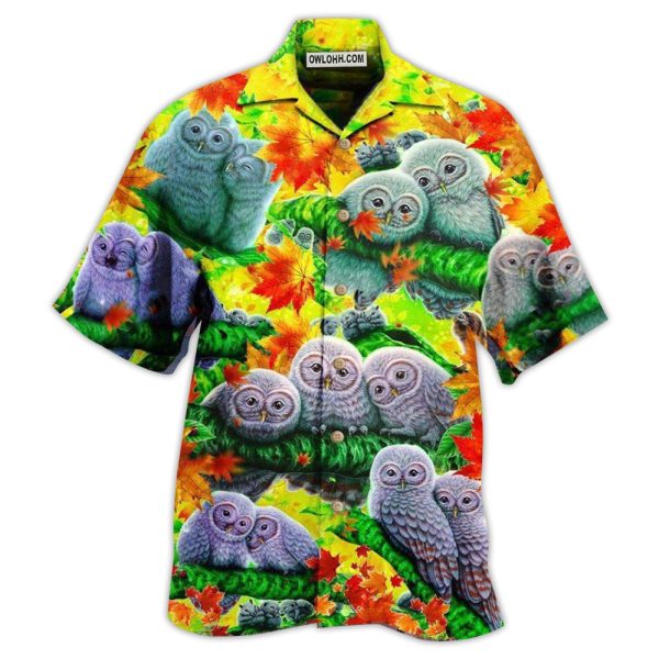 Owl Love Happy Family - Hawaiian Shirt Jezsport.com