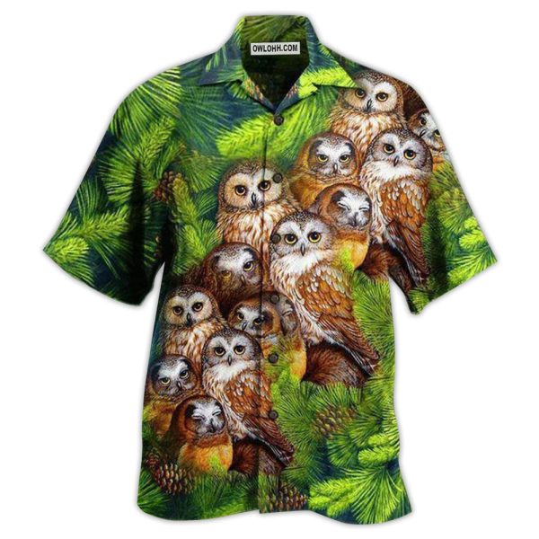 Owl Love Animals Life Style Lovely - Hawaiian Shirt Jezsport.com