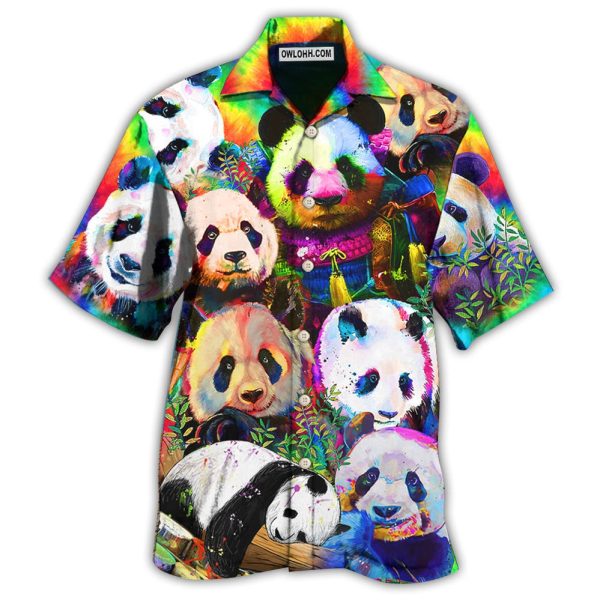 Panda Colorful Giant - Hawaiian Shirt Jezsport.com