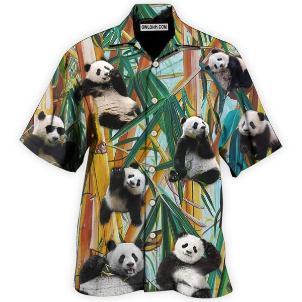 Panda Cute Panda Play Alone - Hawaiian Shirt Jezsport.com