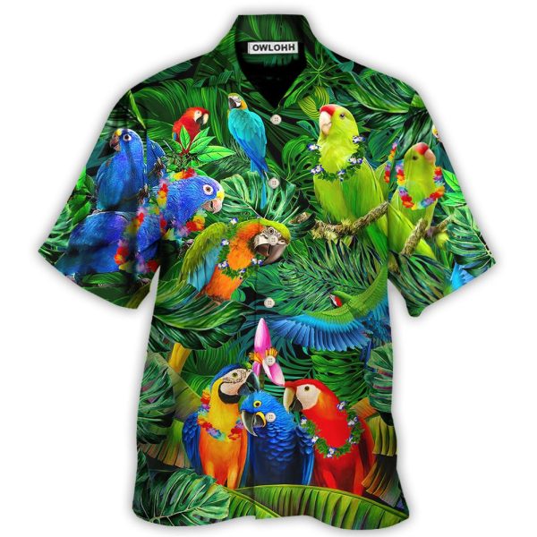 Parrot Couple Love Happiness - Hawaiian Shirt Jezsport.com