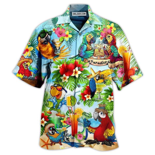 Parrot Love Life Happiness Style - Hawaiian Shirt Jezsport.com