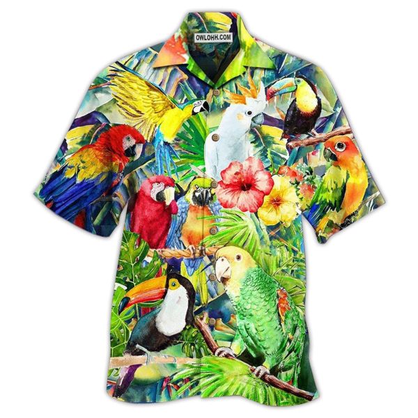 Parrot Lovely Life - Hawaiian Shirt Jezsport.com