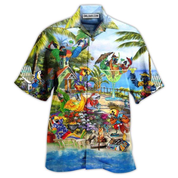 Parrot Party Tropical Summer - Hawaiian Shirt Jezsport.com