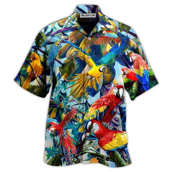 Parrot Really Likes Papaya - Hawaiian Shirt Jezsport.com