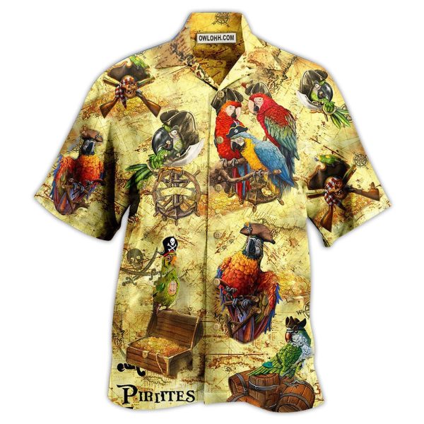 Parrot Amazing Pirate Parrots - Hawaiian Shirt Jezsport.com