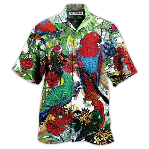 Parrot Red And Green Style - Hawaiian Shirt Jezsport.com