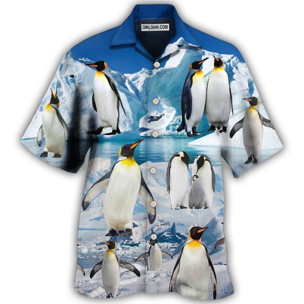 Penguin Cute Style In Snow - Hawaiian Shirt Jezsport.com