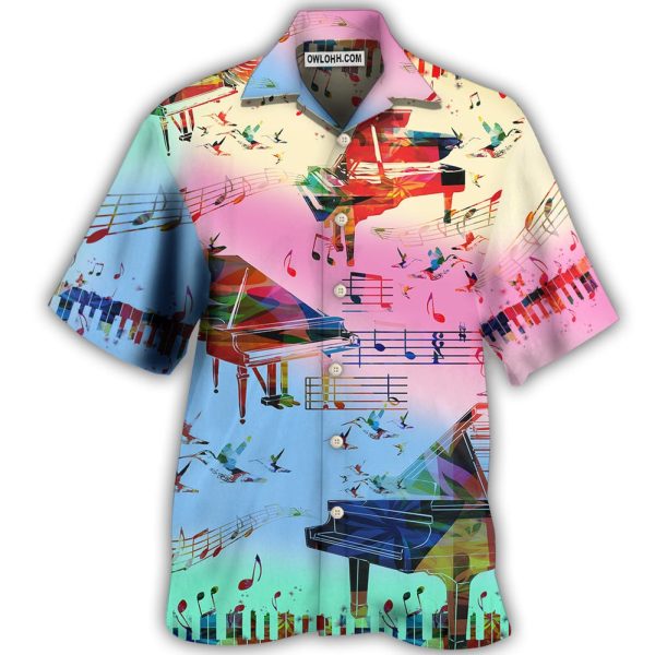 Piano Music And Piano My Love My Life - Hawaiian Shirt Jezsport.com