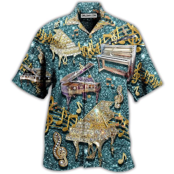 Piano Music Love Diamond Cool - Hawaiian Shirt Jezsport.com