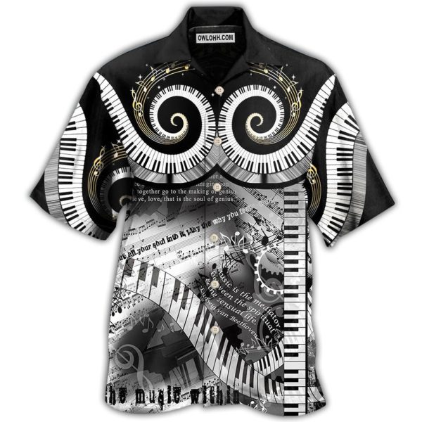 Piano Music Lover Made Happy - Hawaiian Shirt Jezsport.com