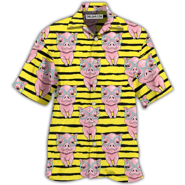 Pig Cartoon - Hawaiian Shirt Jezsport.com