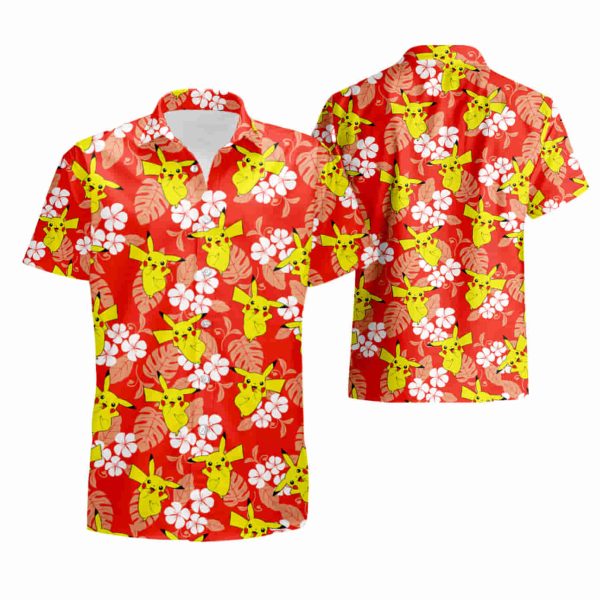 Pikachu shirt Pikachu Hawaiian shirt summer shirt Jezsport.com