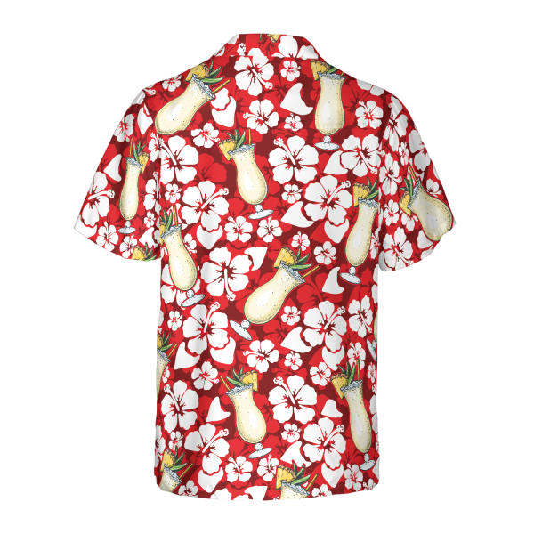 Pina Colada Cocktail Pattern Hawaiian Shirt Jezsport.com