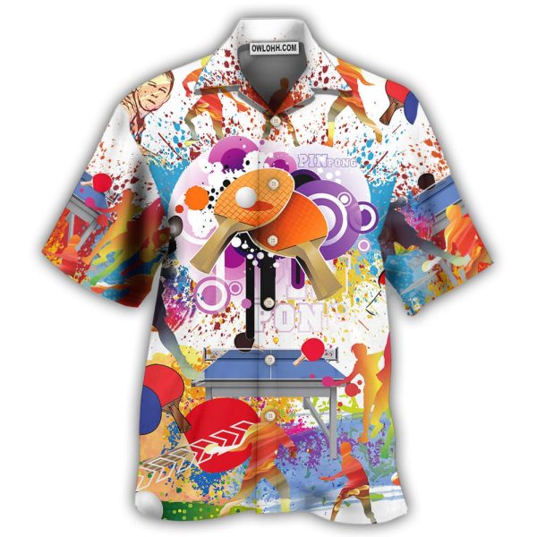 Table Tennis Is My Therapy - Hawaiian Shirt Jezsport.com