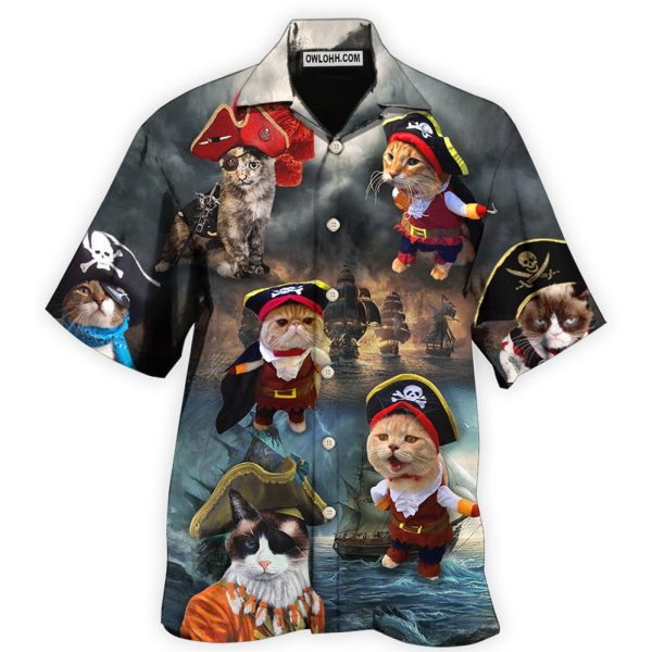 Cat Pirate Cute Style - Hawaiian Shirt Jezsport.com