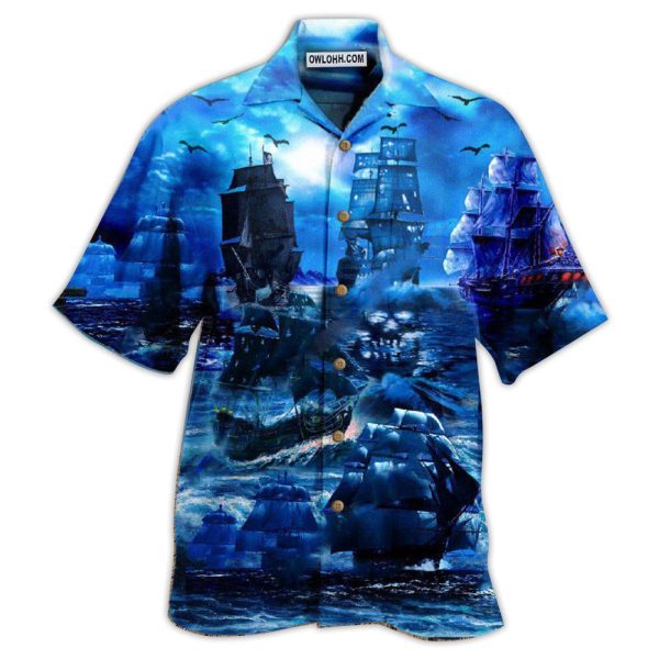 Pirate Ship Under The Romantic Moonlight Fantastic - Hawaiian Shirt Jezsport.com