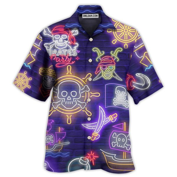 Pirate Work Like A Captain Party Like A Pirate - Hawaiian Shirt Jezsport.com