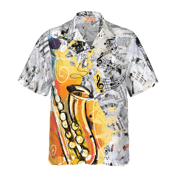 Play With Music Saxophone Shirt Hawaiian Shirt Jezsport.com