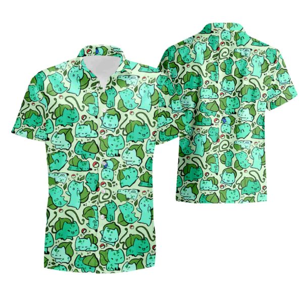 Pokemon Bulbasaur Hawaiian Shirt summer shirt Jezsport.com