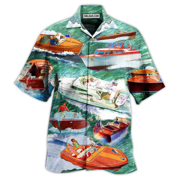 Pontoon Love It Waves - Hawaiian Shirt Jezsport.com