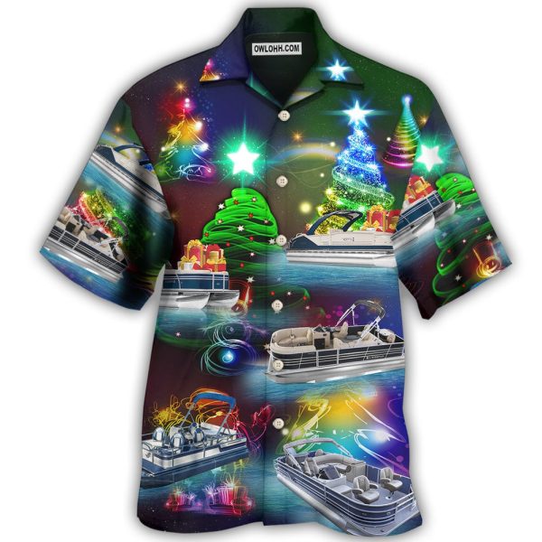 Pontoon Christmas Tree - Hawaiian Shirt Jezsport.com