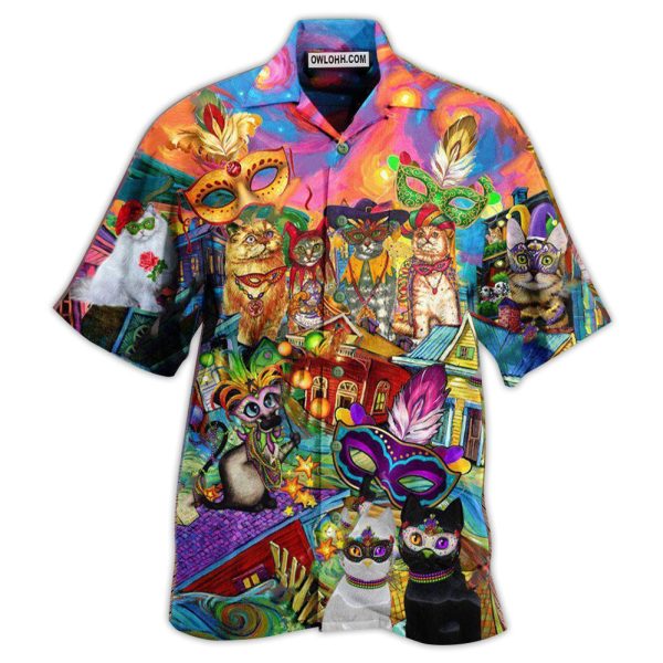 Cat Prom Lets Go Down Street Celebrate The Mardi Gras Festival - Hawaiian Shirt Jezsport.com