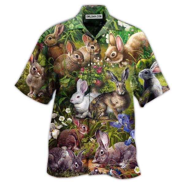 Rabbit Garden - Hawaiian Shirt Jezsport.com