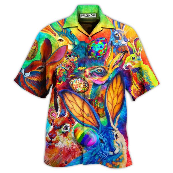 Rabbit Colorful - Hawaiian Shirt Jezsport.com