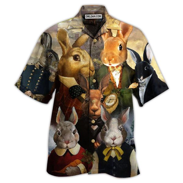 Rabbit Down The Rabbit Hole - Hawaiian Shirt Jezsport.com