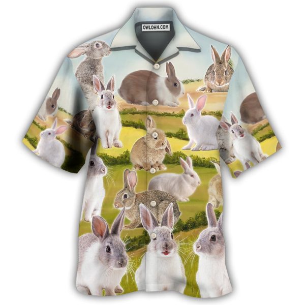 Rabbit It's A Wonderful Garden - Hawaiian Shirt Jezsport.com