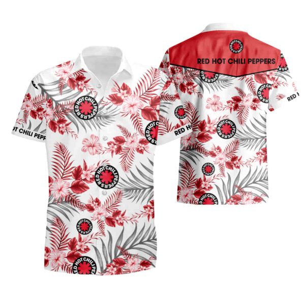 Red Hot Chili Peppers Hawaiian Shirt Summer Button Up Shirt For Men Hawaiian Summer Trends Shirt 2020 summer shirt Jezsport.com