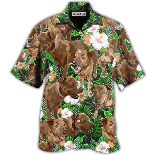 Rhodesian Ridgeback Dog Tropical Floral Lovely Style - Hawaiian Shirt Jezsport.com