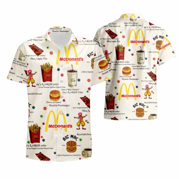 Ronald Mcdonalds Hawaiian Shirt summer shirt Jezsport.com