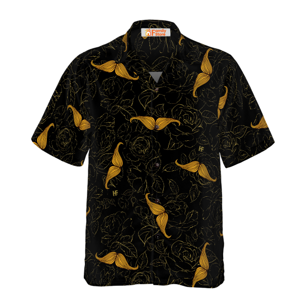 Rose Mustache Hawaiian Shirt Jezsport.com