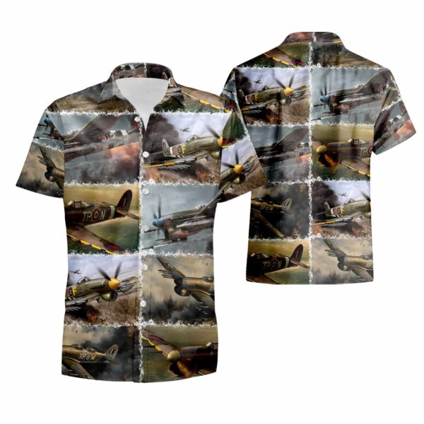 Royal Air Force Hawker Typhoon Hawaiian Shirt summer shirt Jezsport.com