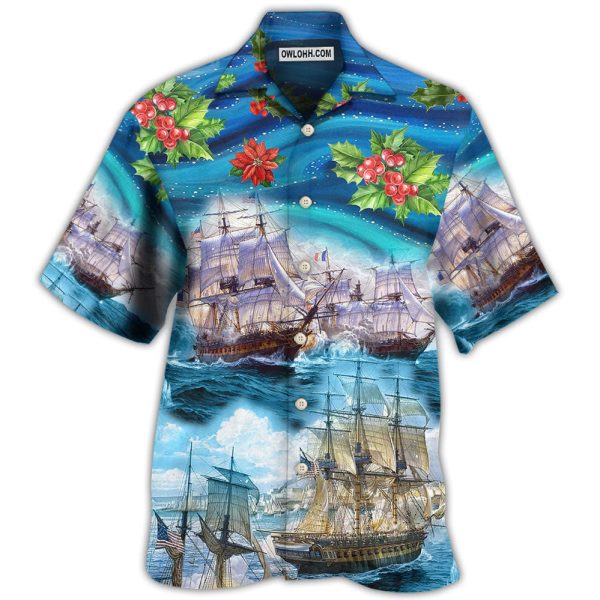 Sailing Go To The Sea Christmas Style - Hawaiian Shirt Jezsport.com