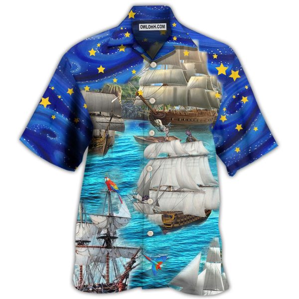 Sailing Love Ocean And Sky Christmas Style - Hawaiian Shirt Jezsport.com