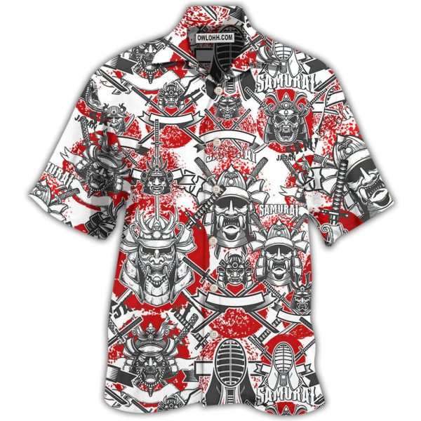 Samurai Japan Red Style - Hawaiian shirt Jezsport.com