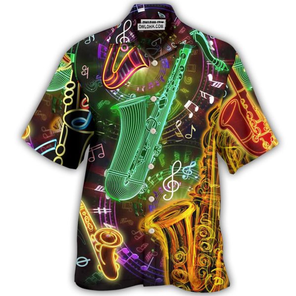 Saxophone Music Love Life Hobby Style - Hawaiian Shirt Jezsport.com