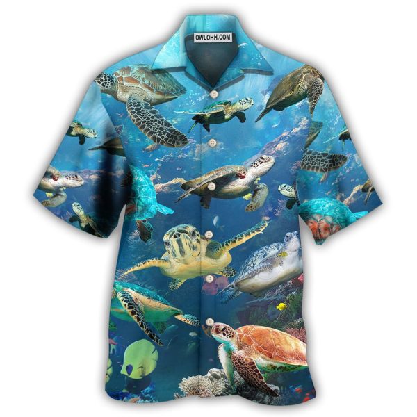 Turtle Sea Deep In The Sea - Hawaiian Shirt Jezsport.com