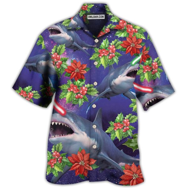 Shark Funny With Xmas Amazing Style - Hawaiian Shirt Jezsport.com