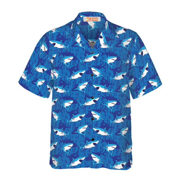 Shark Pattern 03 Hawaiian Shirt Jezsport.com