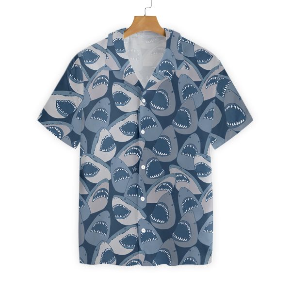 Shark Pattern 09 Hawaiian Shirt Jezsport.com