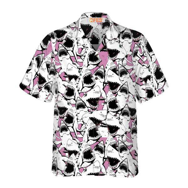 Shark Pattern 10 Hawaiian Shirt Jezsport.com